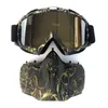 Óculos ao ar livre BOLLFO Ski Snowboard Óculos Snowmobile Óculos de esqui Óculos de vidro à prova de vento Motocross Óculos de sol com filtro de boca Earware 231023