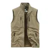 Men's Vests Men's Spring Thin Section Outdoor Vest Leisure Sports Quick-drying Vest Camping Mountaineering Fishing Coat Sleeveless Vest 231023