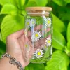 VS CA Warehouse 16oz Clear Water Cold Boba Coffee Drink Frosted Beer Jar Cup Glas met bamboe deksel en stro 1023 0514