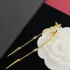 Женские дизайнерские серьги-подвески висячие серебряные серьги-кольца с жемчугом-гвоздиком Роскошные женские ювелирные изделия Модные женские подвески Золотые серьги-орнаменты с коробкой 2310236D