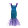 Cosplay Dresses Girls the Little Mermaid Ariel Costume Princess Dress Halloween Party Costumes for Kids