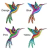 Garden Decorations Metal Hummingbird Bird Wall Artwork Garden Exterior Decoration Living Room Art Crafts Ornament Indoor Outdoor Color Hanging Bird 231023