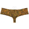 Underbyxor Herr Tiger Stripe Cheeky Boxer Swimewear Slips Man Board Surf Drawstring Skimpy Baddräkter