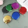 Handbags Sequin Coin Purse Round Money Change Pouch Small Wallet Keychain For Girls Portable Earphone Bag Kid Gifts