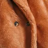 Womens Fur Faux Luxury Brand Runway Fashion Long Teddy Bear Gilet Coat Women Winter Wart Warm Eversive Scedtcy