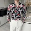 Camicie casual da uomo Camicia hawaiana di alta qualità Stampa di moda Shopping Tempo libero Viaggi Discoteca Retro Vento etnico a maniche lunghe