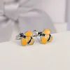 Stud Earrings Mankuu Women's Jewelry Cute Little Bee Fashion Simple Dripping Handmade Craft Sterling Silver Small And Chic