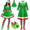 Cosplay Costume De Noël Femmes Designer Cosplay Costume Vêtements Pour Enfants Garçons Et Filles Parent-enfant Vêtements Cosplay Mignon Elfe Vert Clown