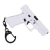 Mini Toy Gun Model Keychain Cannot Shoot Plastic Pistol Model Decoration Boys Birthday Gifts008