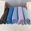 Vêtements ethniques Luxe personnalisé Hijab Box pour femmes Pom Bubble Mousseline de mousseline de soie Châle musulman Plain Soft Turban Head Wraps Bandeau Foulard