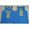 Personalizado NCAA UCLA Bruins College Basketball Jerseys Russell 0 Westbrook Lonzo 2 Ball Reggie 31 Miller 32 Walton 42 Love