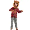 Costume d'Halloween Costume de cosplay de créateur pour femme Vêtements pour enfants d'Halloween Vêtements pour animaux de loup-garou pour enfants Vêtements pour garçons Grand loup gris et chaperon