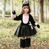 Halloween kostym kvinnor designer cosplay kostym ny halloween svart katt cosplay kläder persisk katt djur söt katt