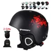 Cycling Helmets Skiing Helmet Autumn Winter Adult and Children Snowboard Skateboard Equipment Snow Sports Safety Ski 231023