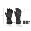 Sportshandskar Electric Heat Gloves Winter Waterproof Windproof and Hot Gloves Pekskärm 3-växlad mäns varma handfiske 231023