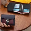 Plånböcker Kvinnor Fashion Luxury Wallet Senaste Simple Coin Bag Women's ID Card Multifunktionellt kortfodral Leater WalletCatlin_Fashion_Bags