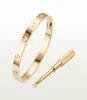 Love Screw Bracelet Designer Bracelets 4 Diamonds Bangle Luxury Jewelry Women Accessories Titanium Steel Alloy GoldPlated Never F6078331