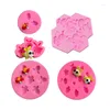 Baking Moulds Flower 6 Bee Florets Cooking Tools Wedding Decoration Silicone Mold For Fondant Sugar Craft Of Cake Decorating