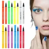 Kolorowy płynny eyeliner 8pcs Rainbow UV świecący wodoodporny makijaż Wysoki pigment dla dziewcząt długi 231023