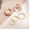 Cluster Ringe Kinfolk Vintage Boho Kristall Schmetterling Set für Frauen Zirkon verlassen geometrische Knuckle Finger Ring Hochzeit Party Schmuck Geschenk