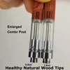 Wood Cartridge 0.5ml 0.8ml 1.0ml Ceramic Cartridges 510 Thread Wood-tip Empty Disposable Vape Pen PVC Tube Customize Cart Packaging Oil Tank