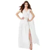 ハロウィーンコスチューム女性デザイナーコスプレコスチューム自由の女神は分割されたセクシーな白い女神ドレスの古代ギリシャ神話のドレス