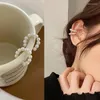 Rückseiten-Ohrringe, trendiger Perlen-Ohrmanschettenclip für Frauen, nicht durchdringender Knochen, C-förmig, ohne Punktion, minimalistisches Schmuckgeschenk