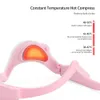Urządzenia do pielęgnacji twarzy masażer oka 3D ciepłe kompresyjne wibracje instrument EMS Mikrokrurrent Puls Relaks Urządzenie Usuń ciemne koło 231023