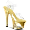 Сандалии LAIJIANJINXIA, модная женская обувь на высоком каблуке 17 см с полым гальваническим покрытием для подиума, модель для танцев на пилоне