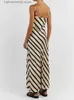 Urban Sexy Dresses Zebra Stripes Sling Dress Women Fashion Spaghetti Straps Slim Maxi Dresses Elegant Ladies Sleeveless Party Beach Vestidos 2023 T231023