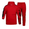 Chándales para hombres Otoño Invierno Chándal Hombres Rayas con capucha Conjuntos de 2 piezas Trajes para hombre Traje para hombre Fleece Sport Black Sudadera con capucha Pantalones Conjuntos de dos piezas J231023