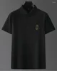 Polos pour hommes T-shirt d'été à manches courtes revers POLO de haute qualité haut à manches mi-longues