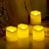Ljus 61st LED FLAMELESS CANDLE LIGHTS BATTERI POWERED Creative Wave Ing Tealights Home Christmas Birthday Party Decors belysning 231023