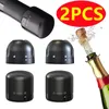 Bar Tools 2st Vakuum Röd vinflaskor Cap Stopper Silikon Sealed Champagne Behåll Freshness Plug 231023