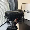 Cross Body Black Tassel Design Women's Chester Bag Women's Cross Body Body Sac 2023 Nouveau sac de taille pour femmes Bag Fanny Pony Bagcatlin_Fashion_Bags