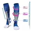 Sports Socks Compression 2030mmHg High Stockings Men Women For Marathon Cycling Football Varicose Venes EU3650 MEIAS 231023