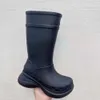 Ботильоны balenciashoes Резиновые сапоги Уличные резиновые сапоги с длинным рукавом 9VXXL