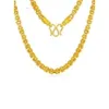 Customized Real Pure 24k Au999 Gold Solid Chain Necklace Jewelry for Women and Men Daily Wear