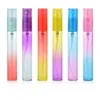 Bunte nachfüllbare Sprühflaschen 4 ml 8 ml Mini tragbare Farbverlauf tragbare Parfüm Duftflasche leere Kosmetikbehälter für Essent Pinc