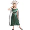 Halloween Costume Women Designer Cosplay Costume Halloween Costumes Children's Greek Mythology Cyan Golem Medusa Snake Hair Banshee Cosplay Performance Clothes