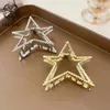 Hårklipp 2023 Fashion Metal Five Pointed Star for Women Trendy Clip Barrette Hairpins Party Headwear Accessories