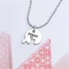 Pendant Necklaces 3PCs/Set FOREVER FRIENDS Puzzle Heart-shaped Combination Chain Necklace For Women Jewelry Girlfriends Gifts