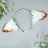 Feestartikelen Mooie Schapenoren Haarhoepel Mannen Vrouwen Mode Pluche Simulatie Dierenhoofdband Cosplay Props Voor Festival Carnaval