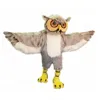 Costume de mascotte de hibou en peluche de haute qualité, tenue unisexe de carnaval, taille adulte, fête d'anniversaire de noël, déguisement en plein air, accessoires promotionnels