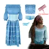 Cosplay kostymen Ariel klänningar Little Mermaid Princess Dress Halloween Costumes for Women