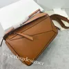 7A Bolso de diseñador de piel de becerro Mujer Señora Vintage Retro Patchwork Geometría Bolsos Correas Crossbody Hombro Tote Monedero Cuero de grano completo