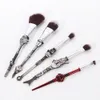 Ferramentas de maquiagem 10pcs Design Robot Pro Brushes Tool Set Face Cosmetic Foundation Powder Shadow Eyeshdow Brush Beauty Metal Handle 231023