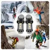 Bergsklättringar Ice Cleats Non-Slip Snow Grips Ice Grips Ice Snow Cleats 11 Tooth Ice Crampons Mountaineering Ice Gripper For Shoes Boots 231021