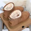 Designer Australia Boots Luxe dames Tazz-slippers Dames mini Ultra Tasman-laarsschoenen platform Enkellaarsjes suède warme winterwol uggg