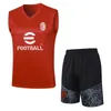 23 24 ASC Milans män ärmlös träningsdräkt Fotbollssportkläder Training Suid 2023 2024 Soccer Jersey Uniform Chandal Adult Sweatshirt Vest Sets